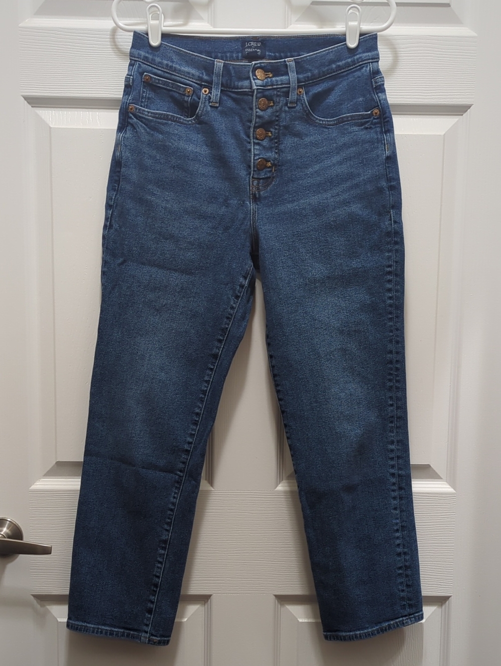 J.Crew Essential Straight Button-Fly Jeans 29